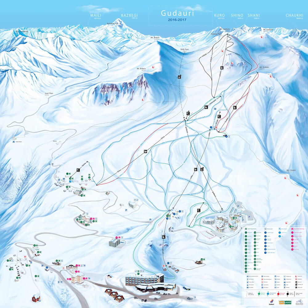 Znalezione obrazy dla zapytania Gudauri w Gruzji
